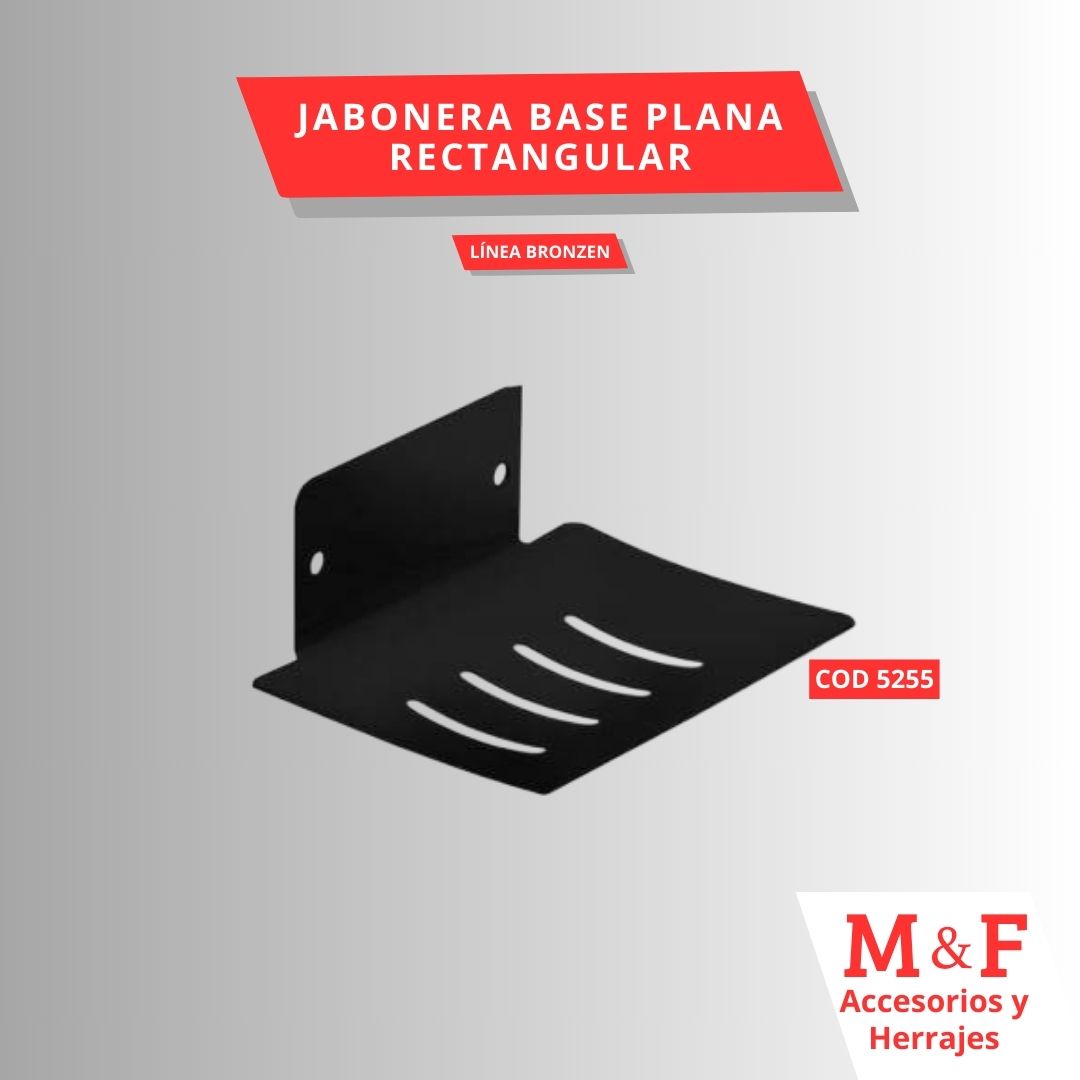 Jabonera Base Plana Rectangular